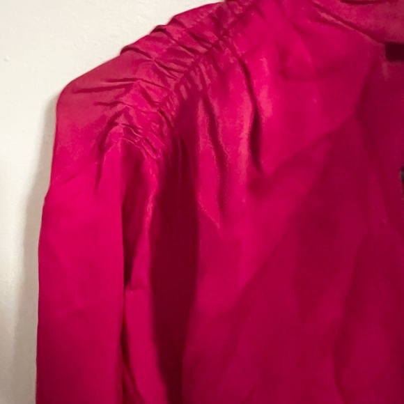 NWT Intermix Elaine Silk Blouse in Blush Size 2 - Picture 8 of 9